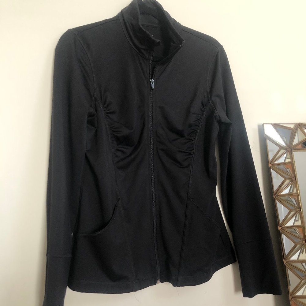 ZELLA ACTIVEWEAR TOP LONG SLEEVE BLACK SIZE M